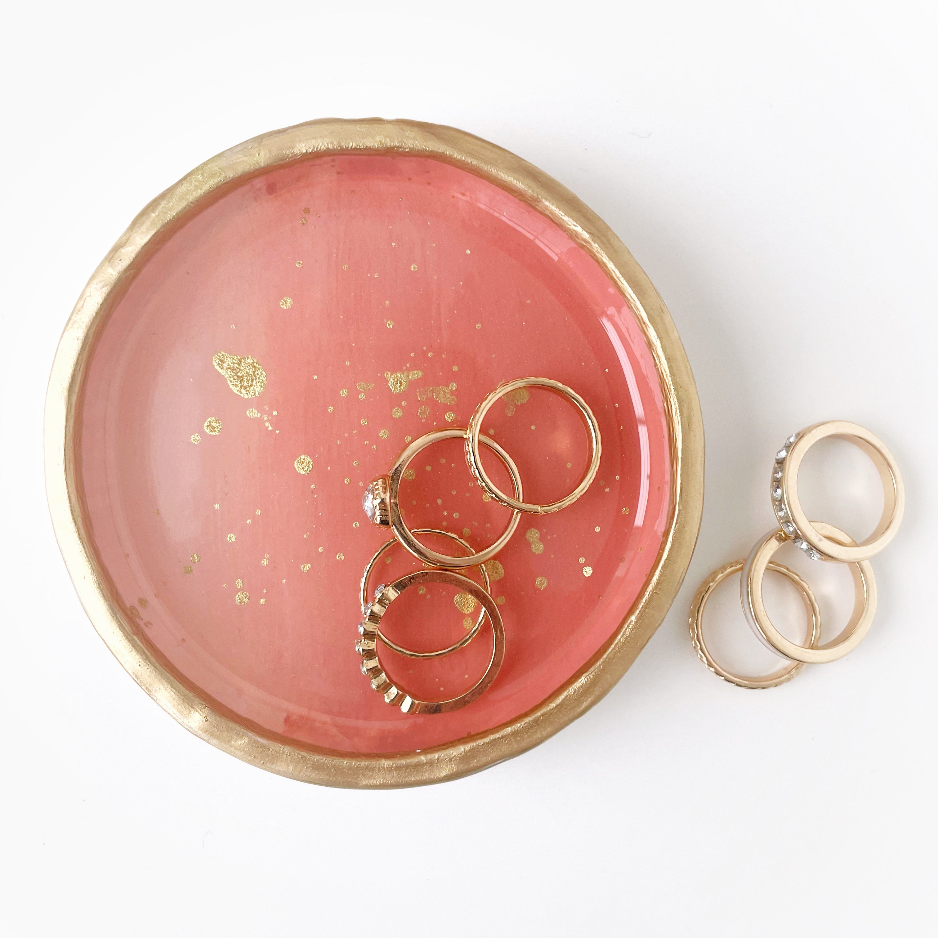 Coral Peach Ombré - Ring Dish