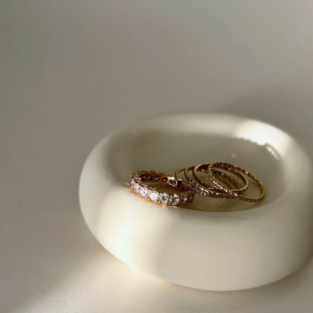 The Cloud Ring Tray - White/Cream