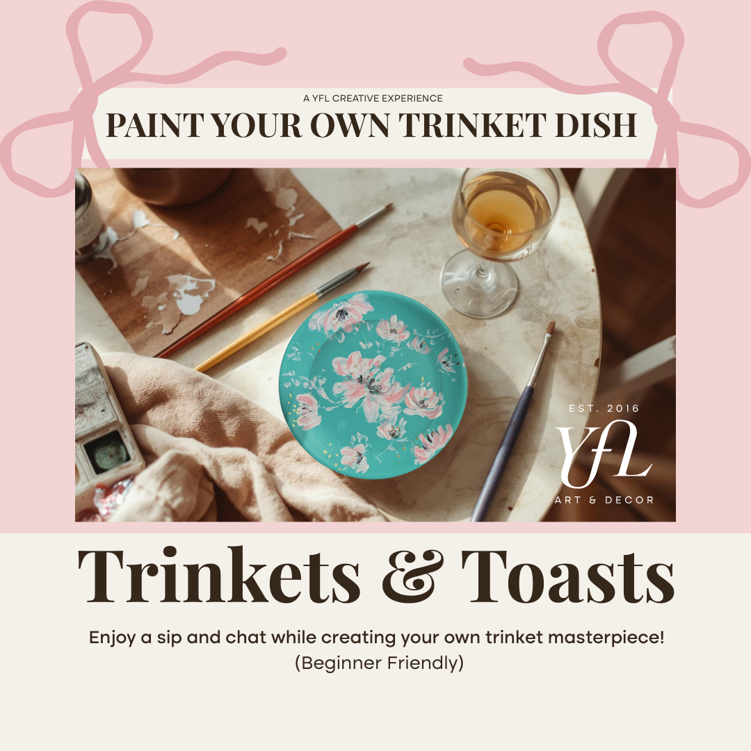 Paint A Trinket Dish - Trinkets & Toasts - (Beginner Friendly)