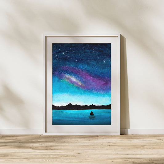 Still Waters - Watercolor Painting - Art Print - 8x10 inches - Digital Download