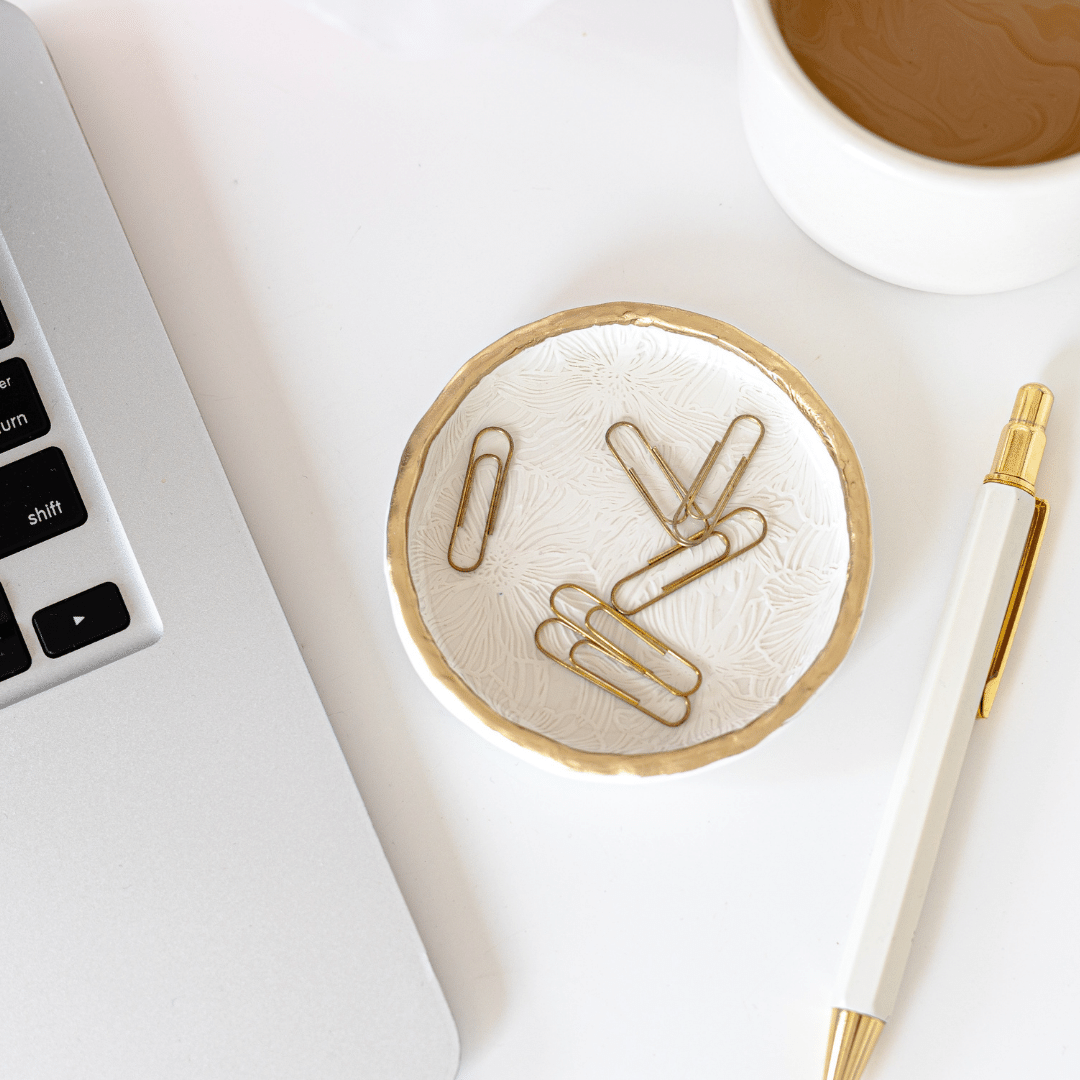 Floral Jewelry Dish | Ring Dish | Trinket Dish| Wedding Gift | Engagement Gift | Anniversary Gift | Bridal Shower | Housewarming | Gift for Her | Mother’s Day