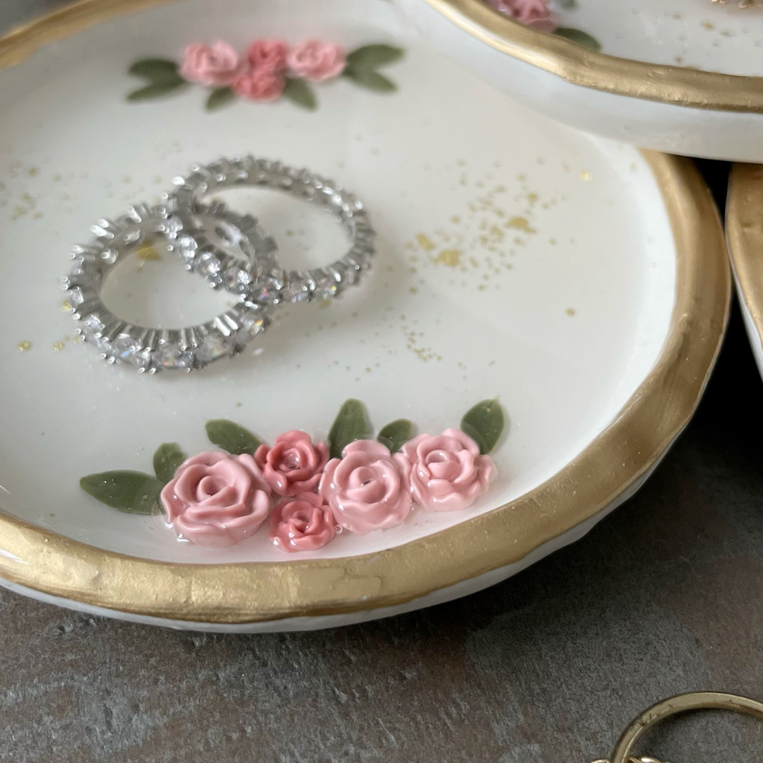 Rose ring dish - Mom - grandma- teacher - friend - gift