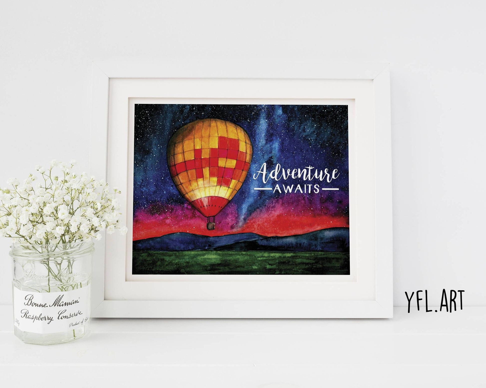 Adventure awaits wall art print