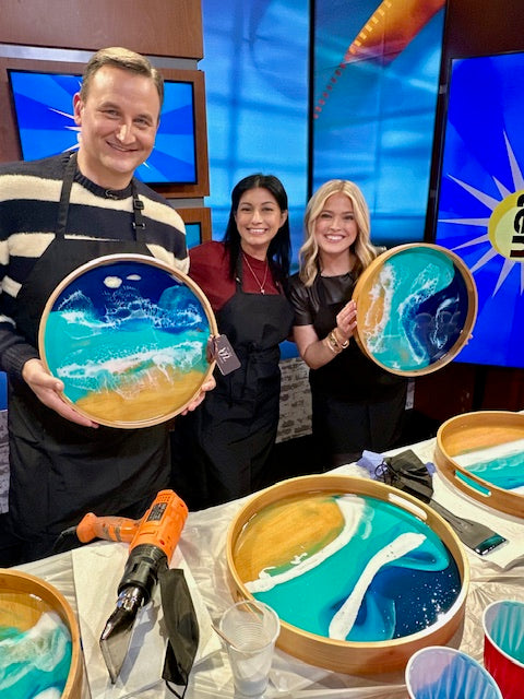 Behind the Scenes: My FOX 4 News Feature Creating Ocean-Inspired Bamboo Trays
