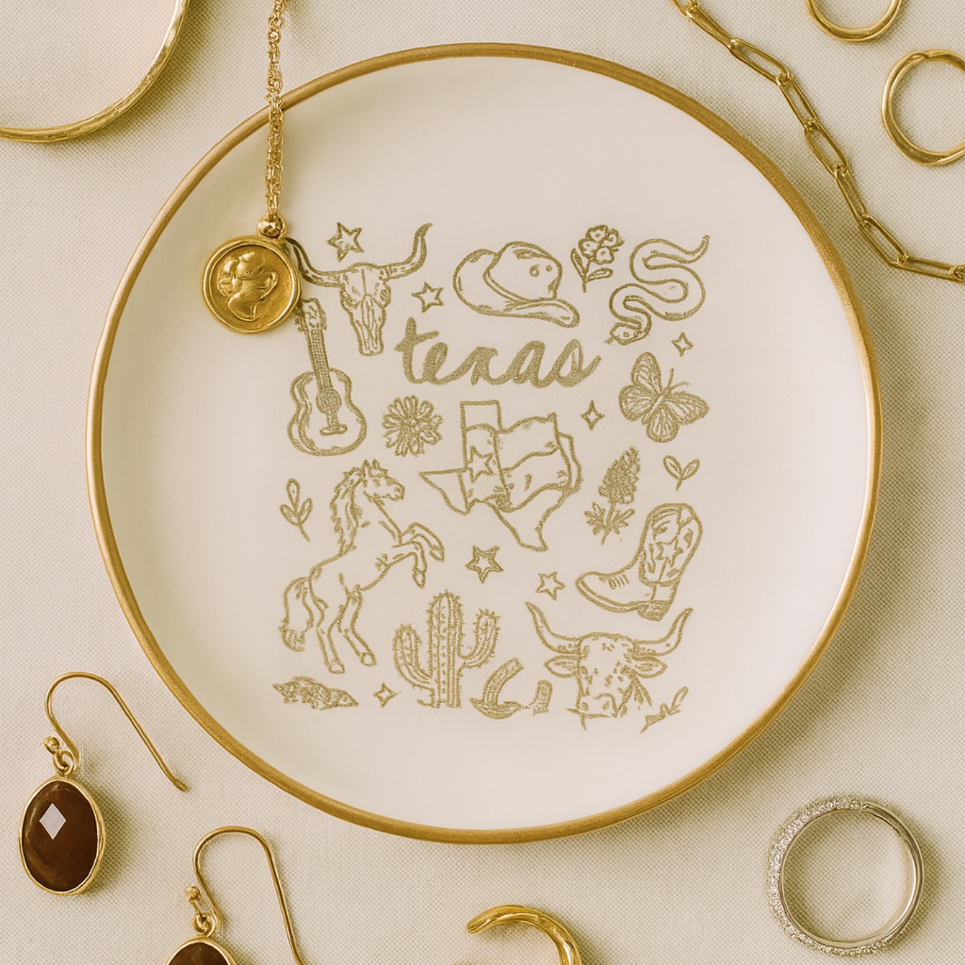 Texas - Jewelry Holder - Trinket Tray