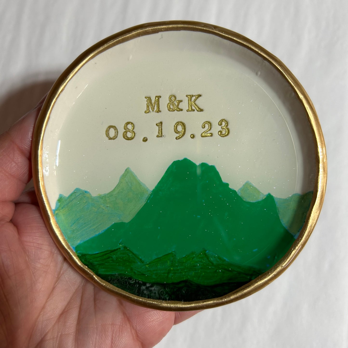 Custom Personalized - Ring Dish - MADE TO ORDER