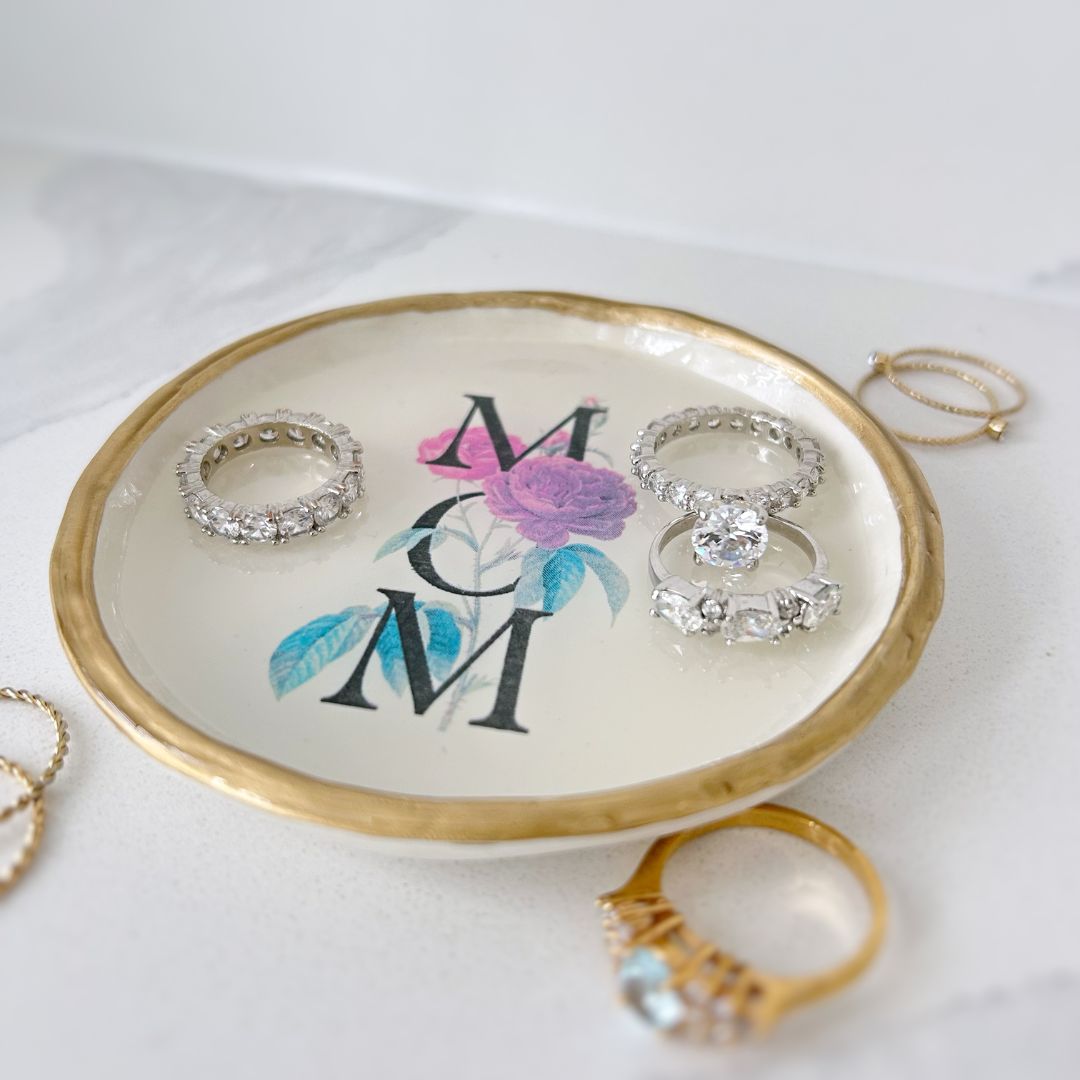 MOM - Florals - Ring Dish