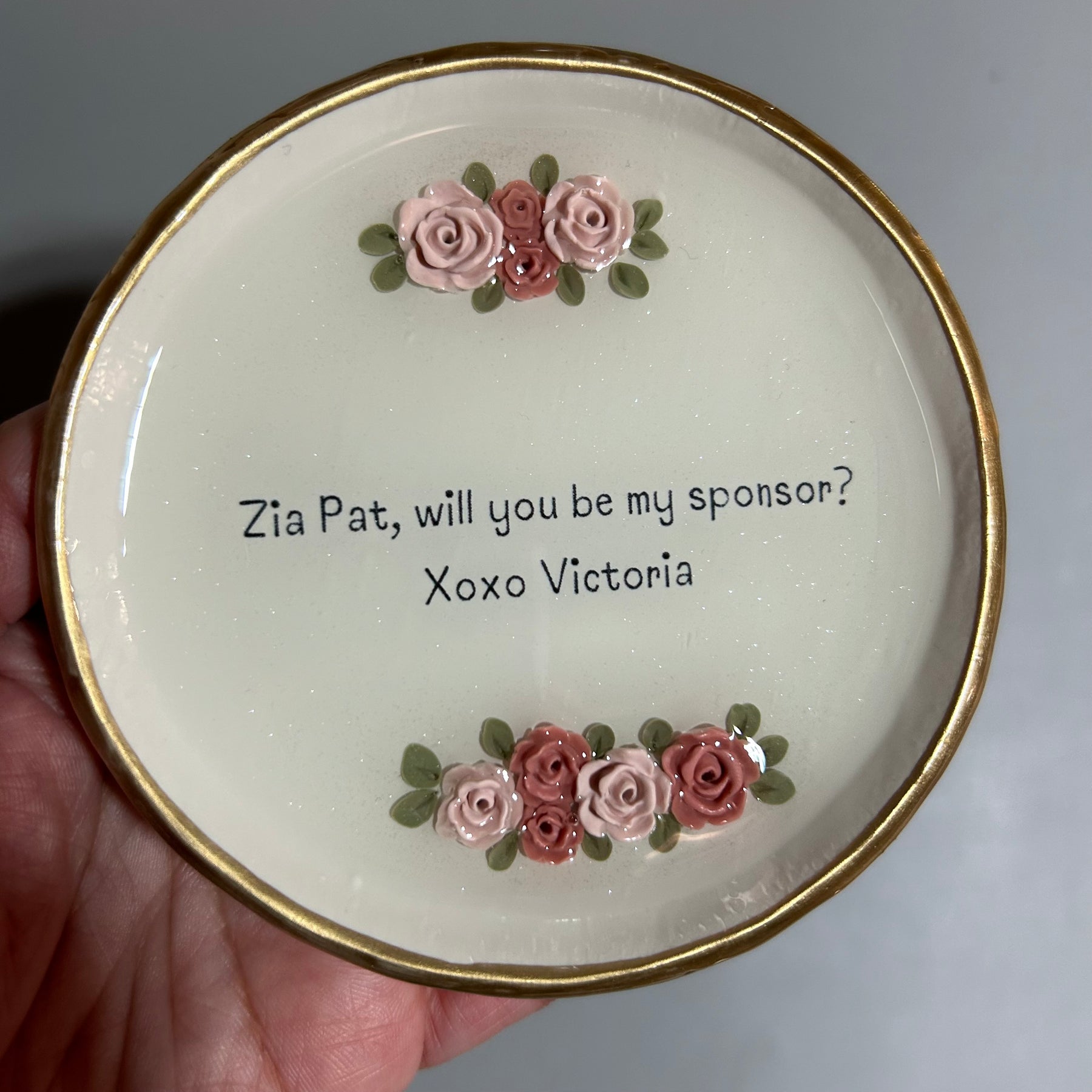 Custom Personalized - Ring Dish - MADE TO ORDER