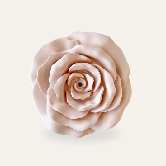 Rose Incense Holder - BLUSH PINK (MADE TO ORDER)