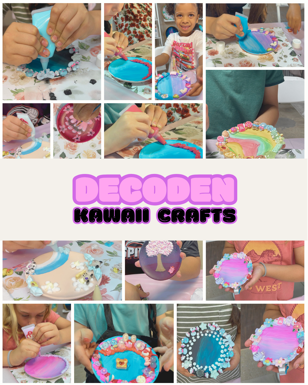 Decoden Whipped Cream Craft Workshop for Kids and Families