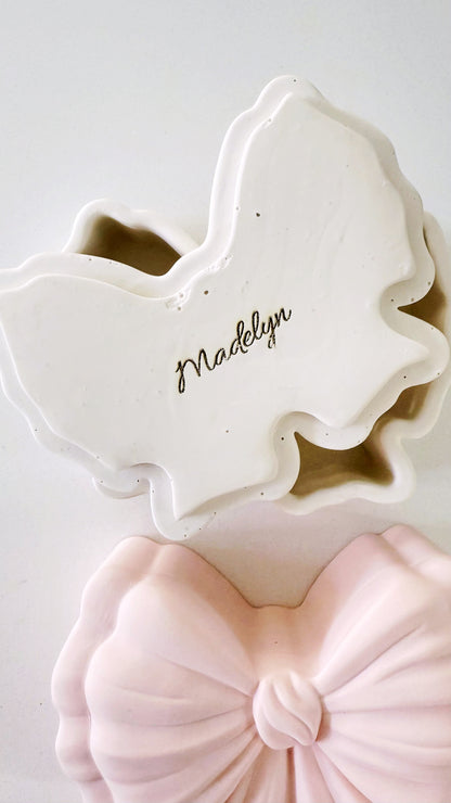 Bow Jewelry Box – Elegant Storage for Rings, Bracelets & Keepsakes (MADE TO ORDER)