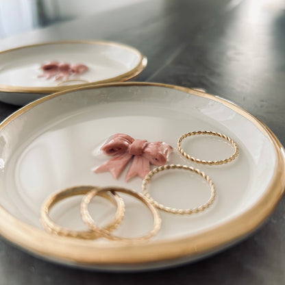 Pink Bow - Ring Dish