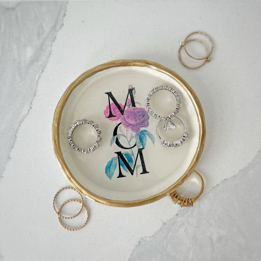 MOM - Florals - Ring Dish