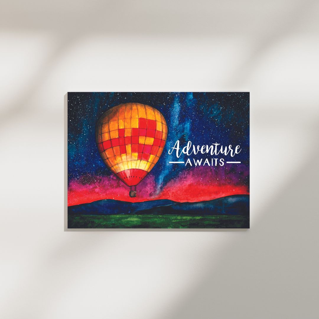Adventure awaits - Watercolor Art - Digital Download