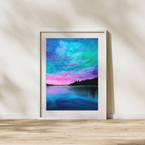 Mirrored Waters - 8x10 inches - Watercolor Art Print -Digital Download