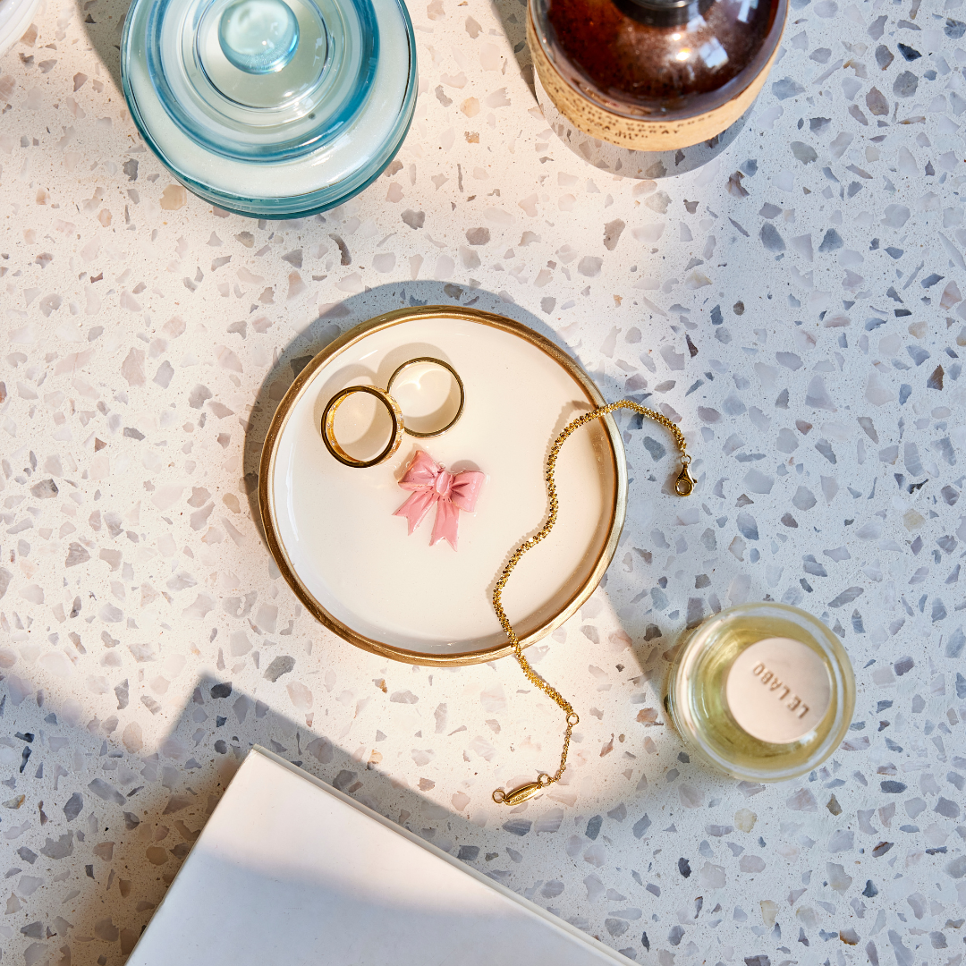 Pink Bow - Ring Dish