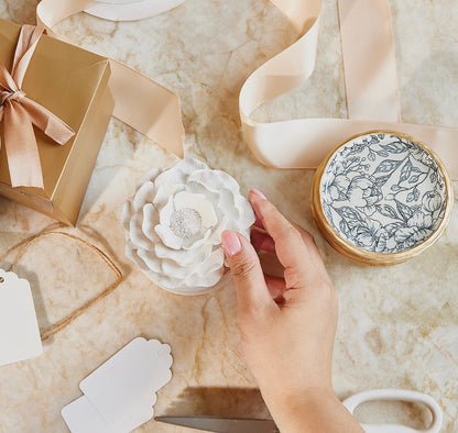 Floral Jewelry Box - WHITE (MADE TO ORDER)