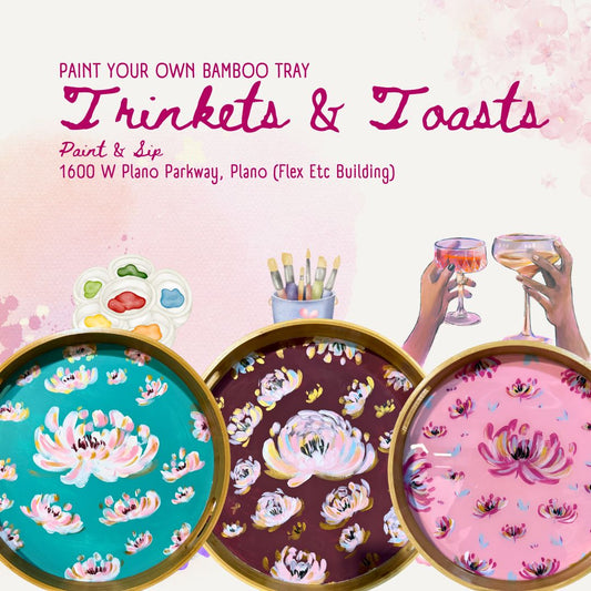 Paint a Bamboo Serving Tray - (Beginner - Intermediate - Friendly)