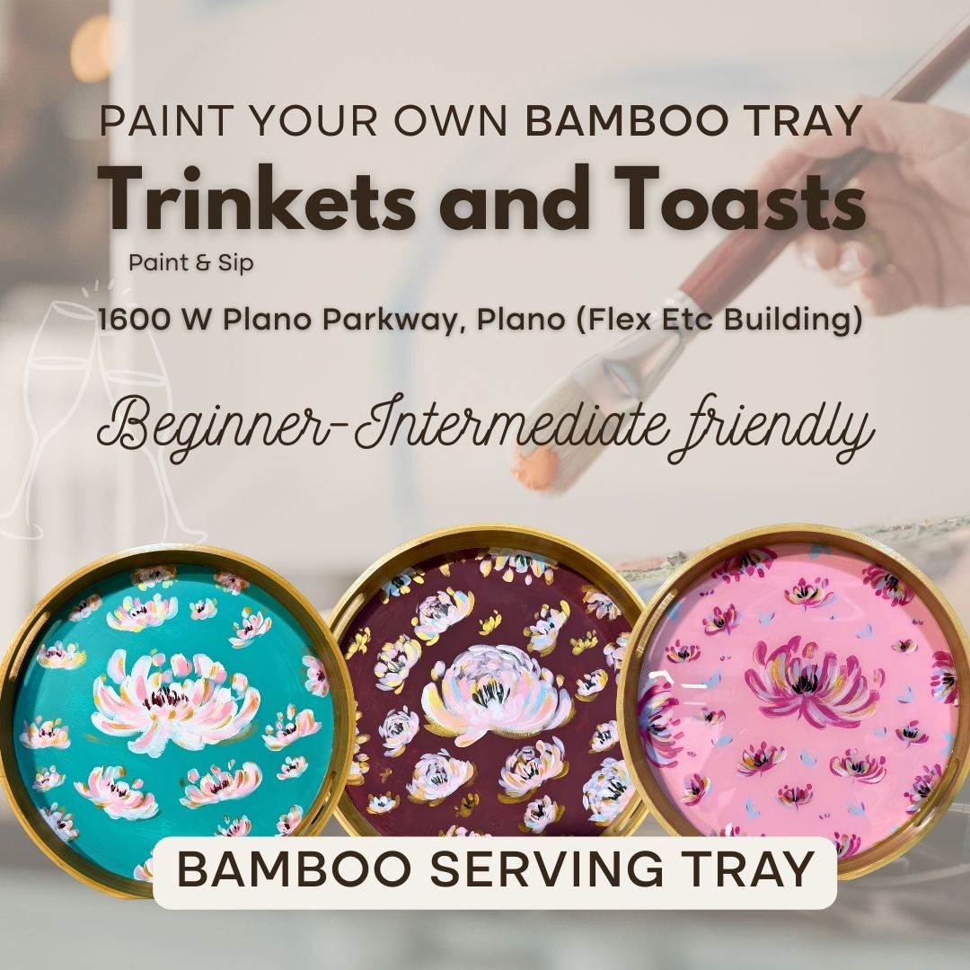 Paint a Bamboo Serving Tray - (Beginner - Intermediate - Friendly)