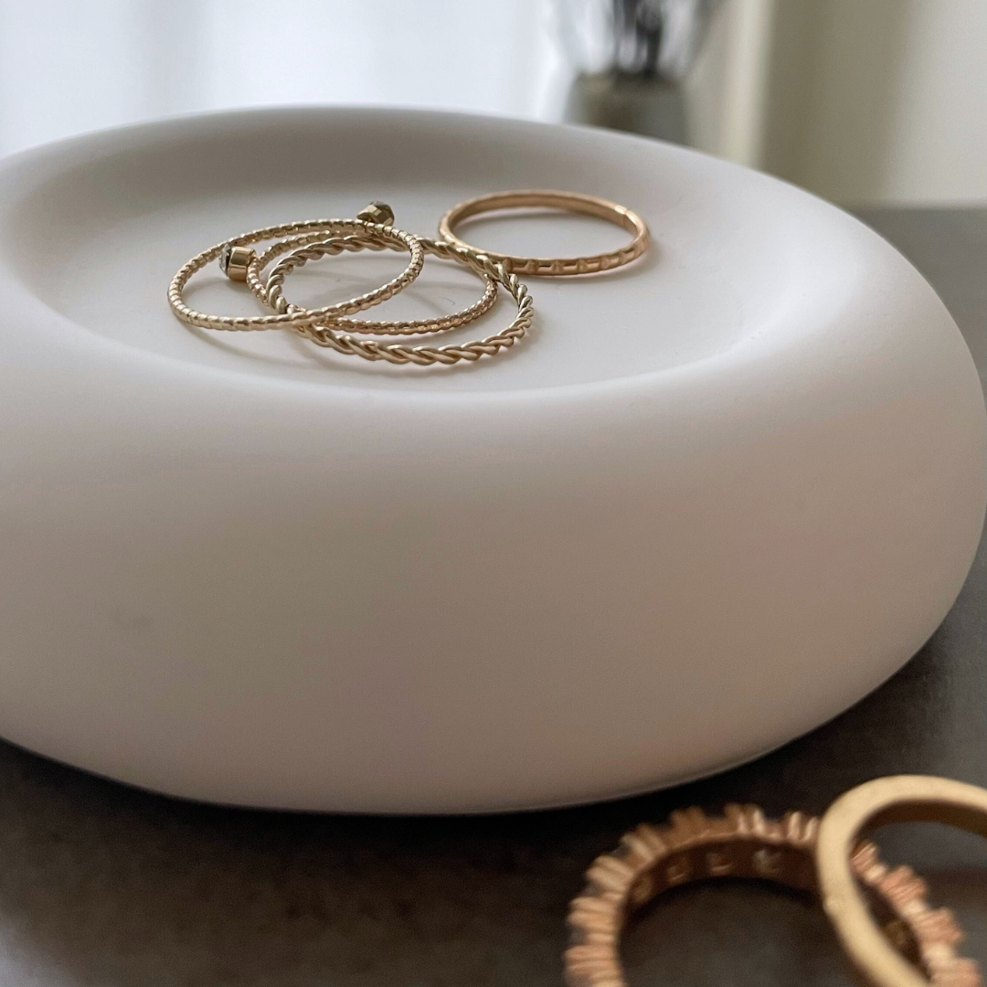 The Cloud Ring Tray - White/Cream