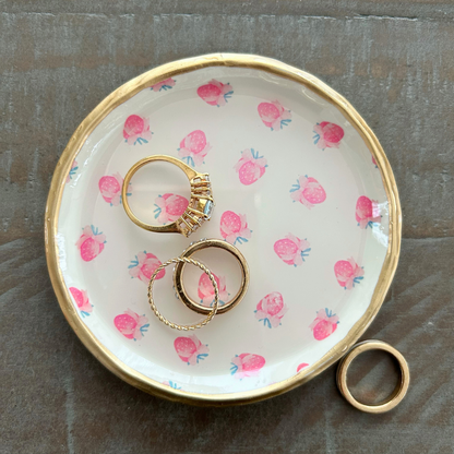 Strawberry Bows - Ring Dish