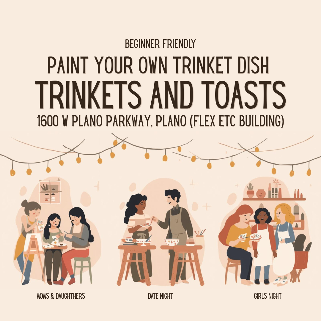 Paint Your Own Floral Trinket Dish Workshop