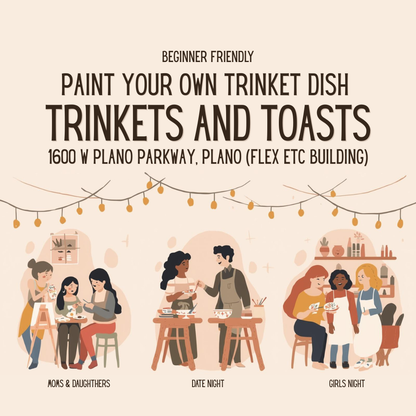 Paint Your Own Floral Trinket Dish Workshop