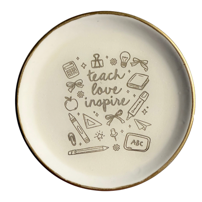 Teacher Gift - Jewelry Holder - Trinket Tray