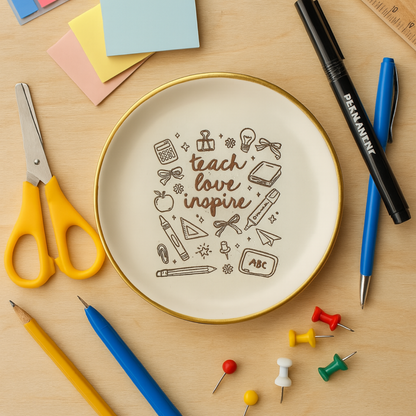 Teacher Gift - Jewelry Holder - Trinket Tray