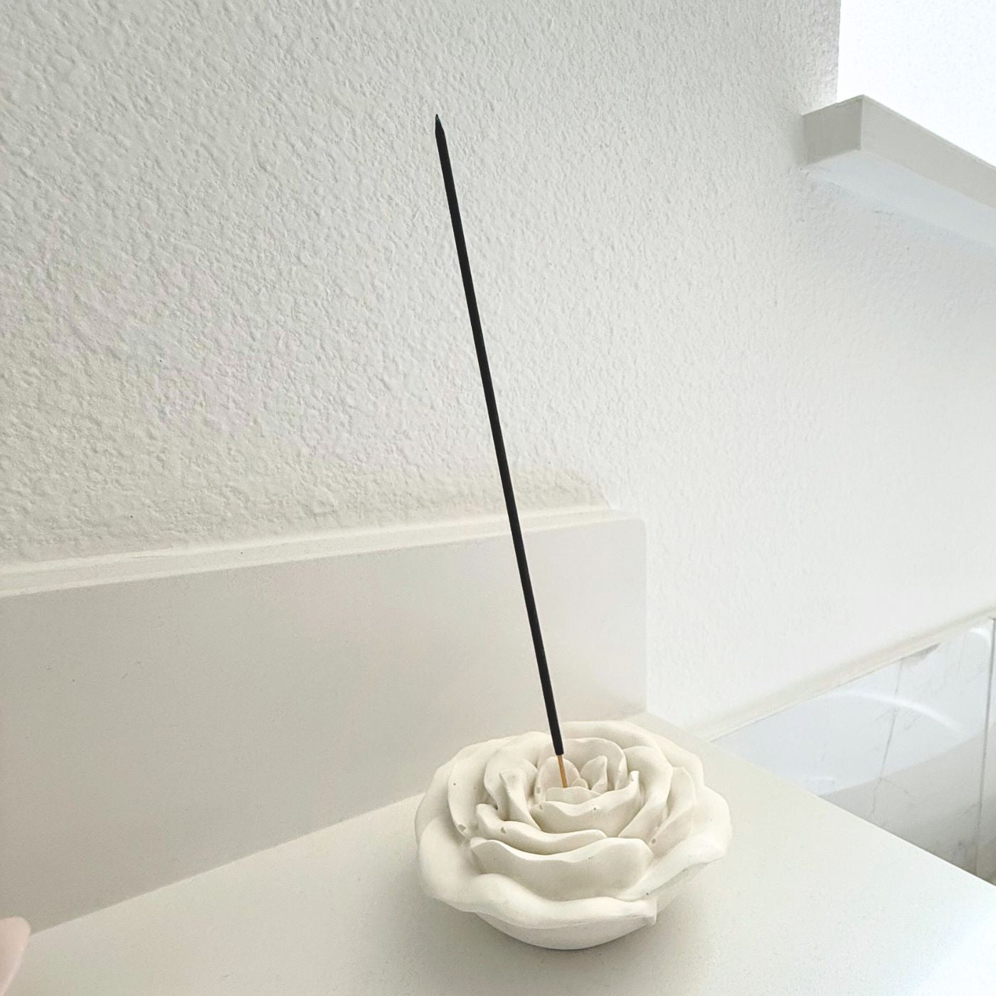Rose Incense Holder - WHITE (MADE TO ORDER)