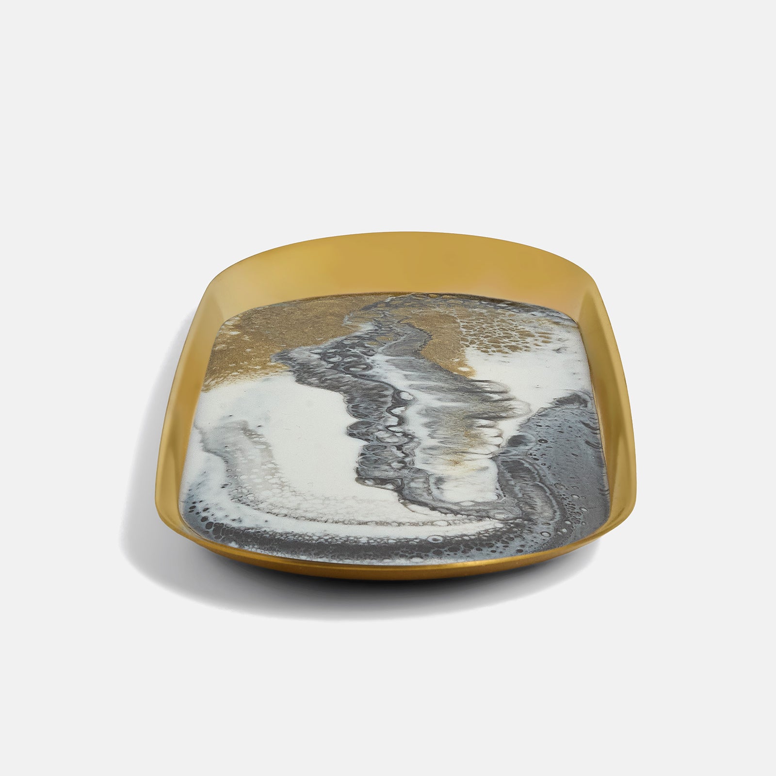 Decorative plate with abstract design on a white background