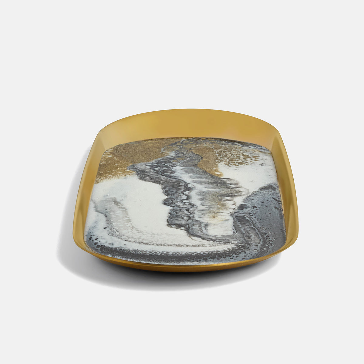 Decorative plate with abstract design on a white background