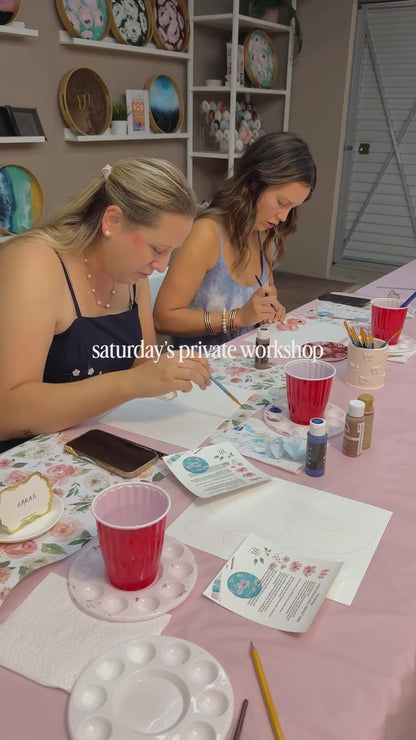 Paint Your Own Floral Trinket Dish Workshop