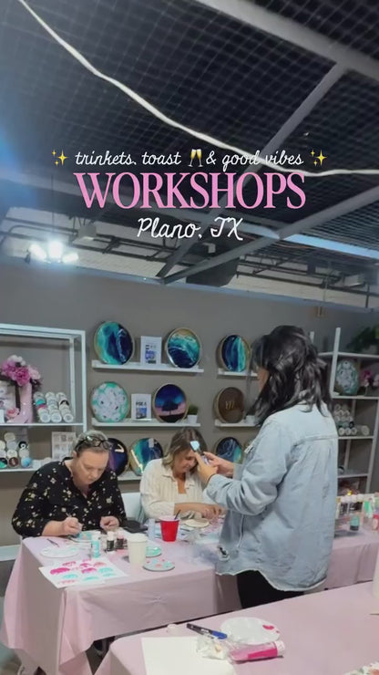 🎨 Prosper Ladies Paint Day – 📅 June 13 · 10:00 AM - Paint Your Own Floral Trinket Dish