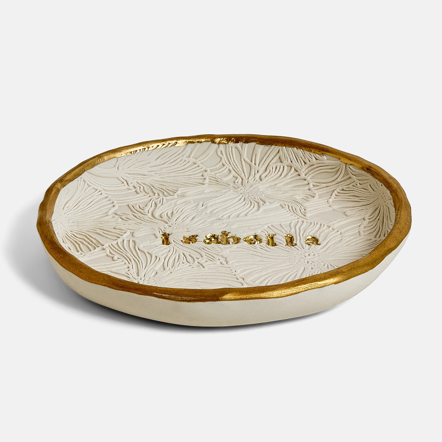 Personalized Floral Ring Dish: Perfect for Weddings, Engagements, and Special Occasions- MADE TO ORDER