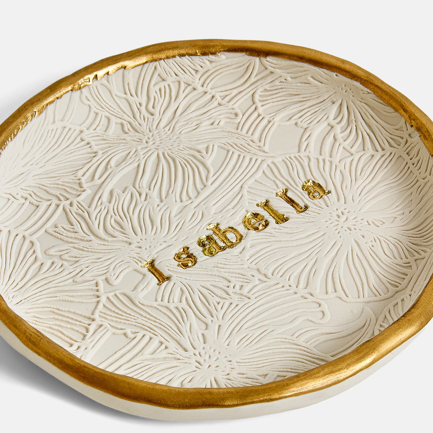 Personalized Floral Ring Dish: Perfect for Weddings, Engagements, and Special Occasions- MADE TO ORDER