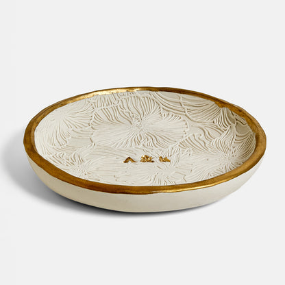 Personalized Floral Ring Dish: Perfect for Weddings, Engagements, and Special Occasions- MADE TO ORDER