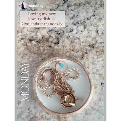 Gold Feather Ring Dish