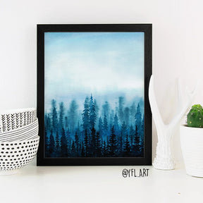 Forest Watercolor art