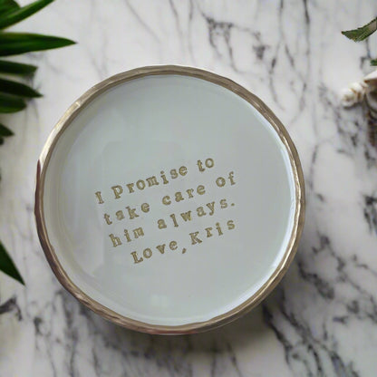 CUSTOM Personalized - Made to Order - Trinket Tray