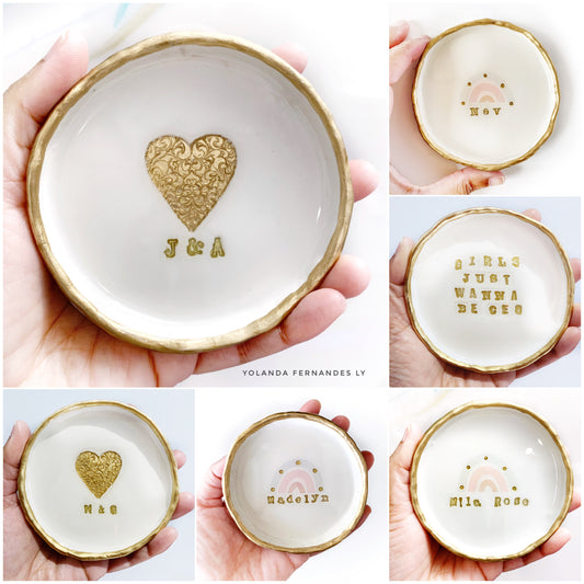 Jewelry Dish | Ring Dish | Trinket Dish| Wedding Gift | Engagement Gift | Anniversary Gift | Bridal Shower | Housewarming | Gift for Her | Mother’s Day Teachers gift | Retirement gift | coworker gift | Ring Holder Dish | Engagement Ring Dish | Small Jewellery Dish | Jewellery trinket dish | Wedding ring dish