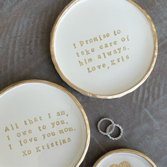 CUSTOM Personalized - Made to Order - Trinket Tray