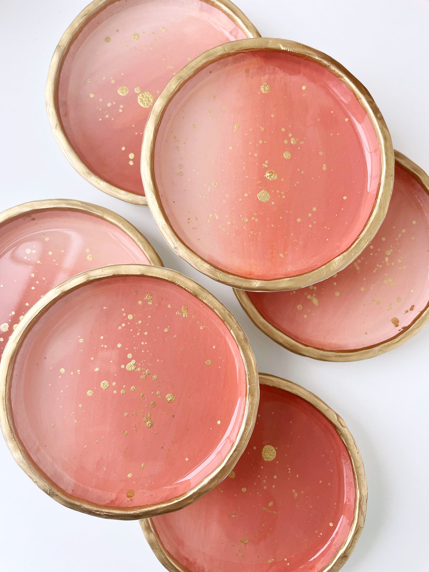 Coral Peach Ombré - Ring Dish